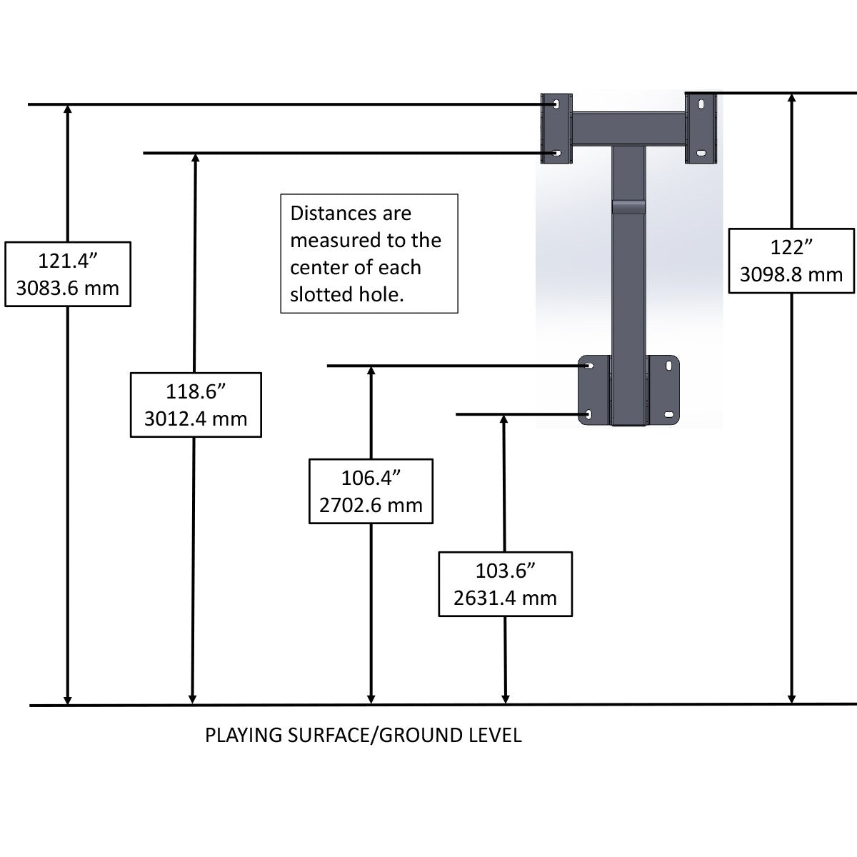 Goaliath GoTek54 54-inch wall-mounted basketball hoop system image 11