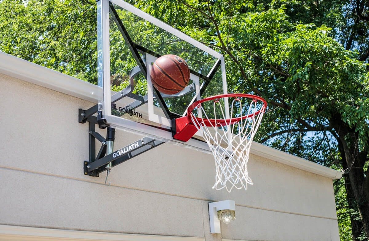 Goaliath GoTek54 54-inch wall-mounted basketball hoop system image 4