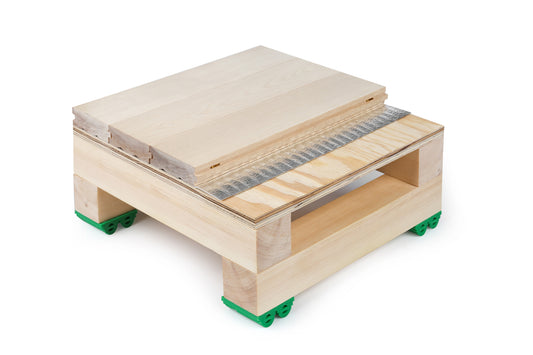 Double-Layer Keel Hardwood Sports Flooring (Single-Pad System)