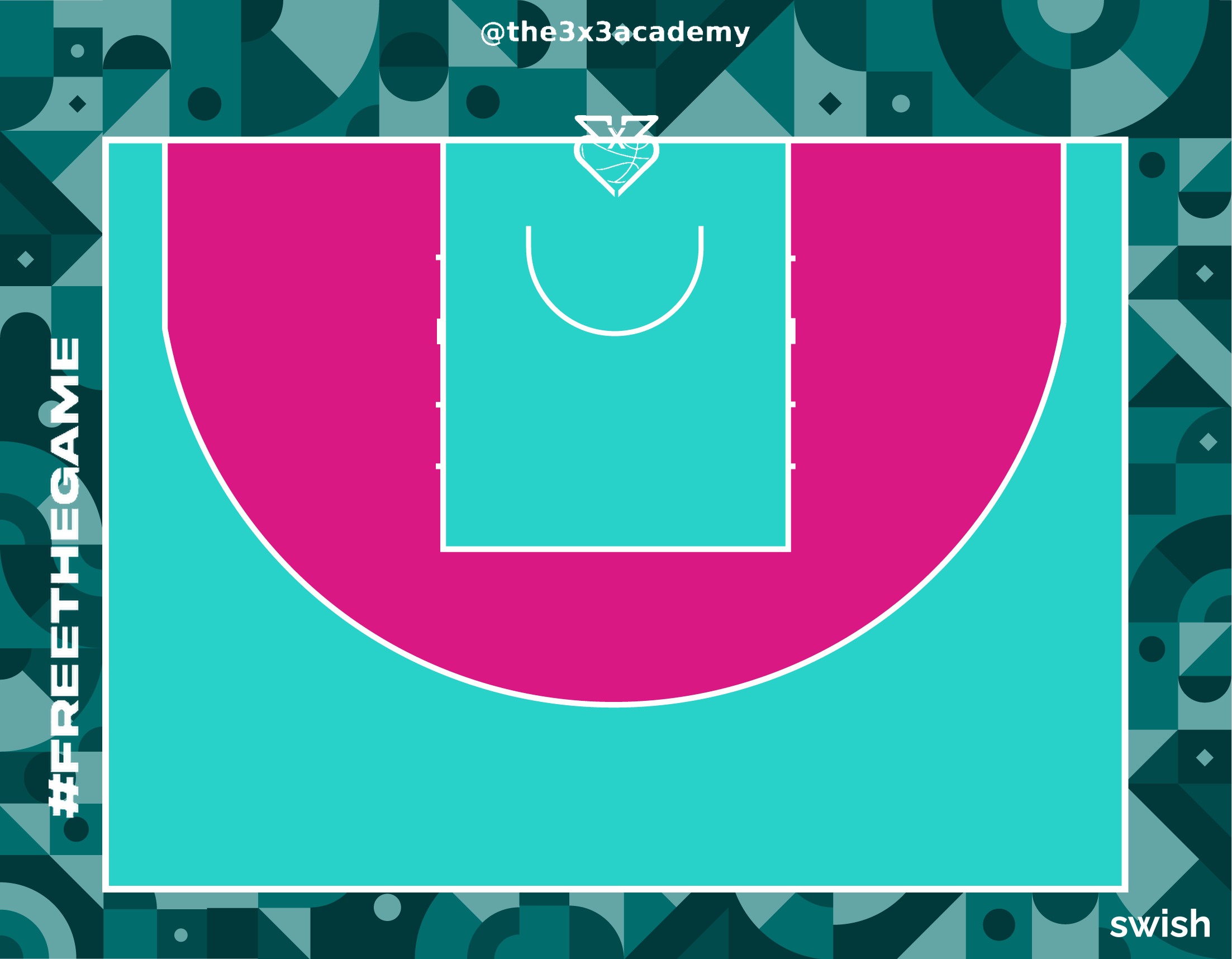 The 3x3 Academy basketball court for schools and sports clubs
