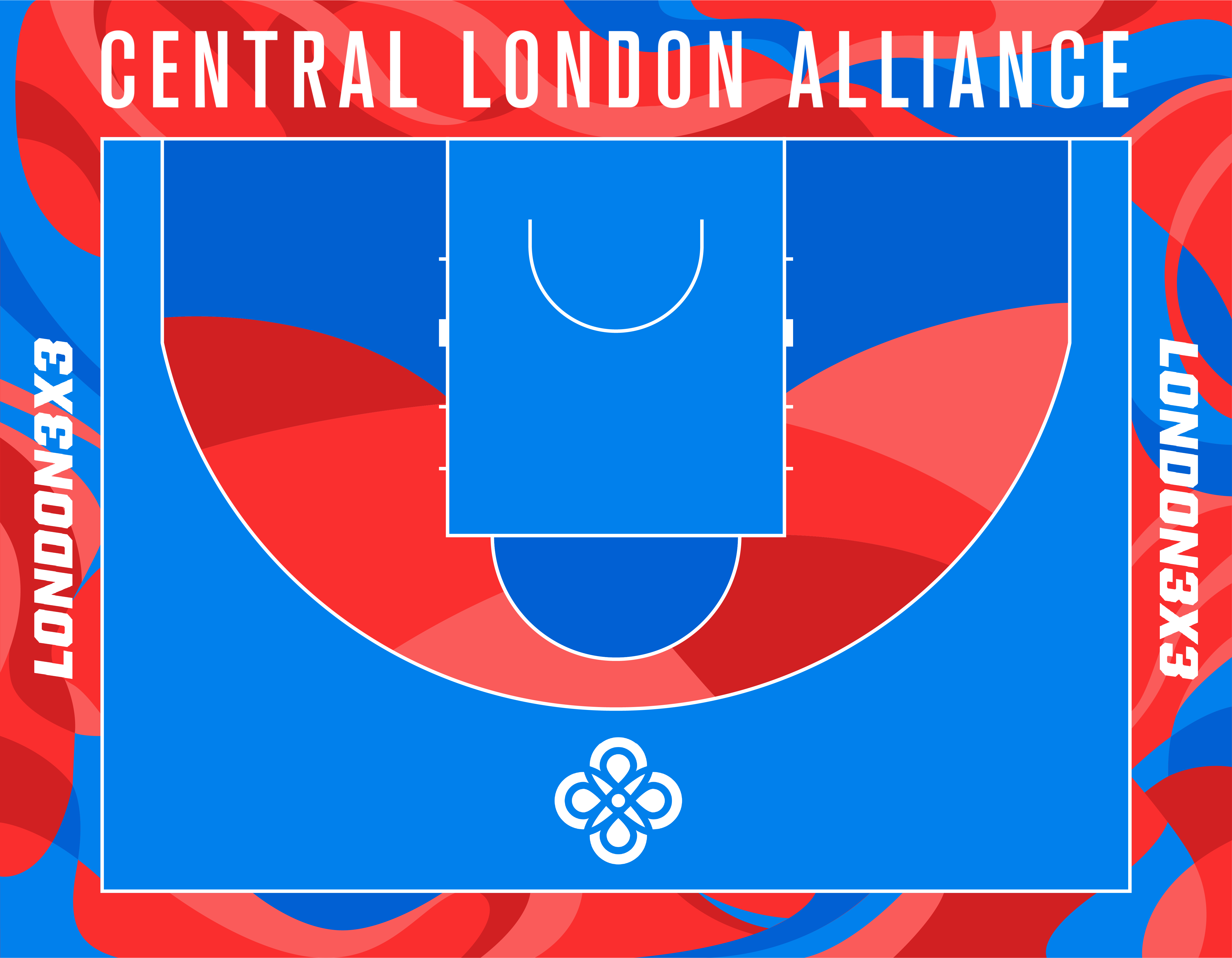 Central London Alliance 3x3 basketball court