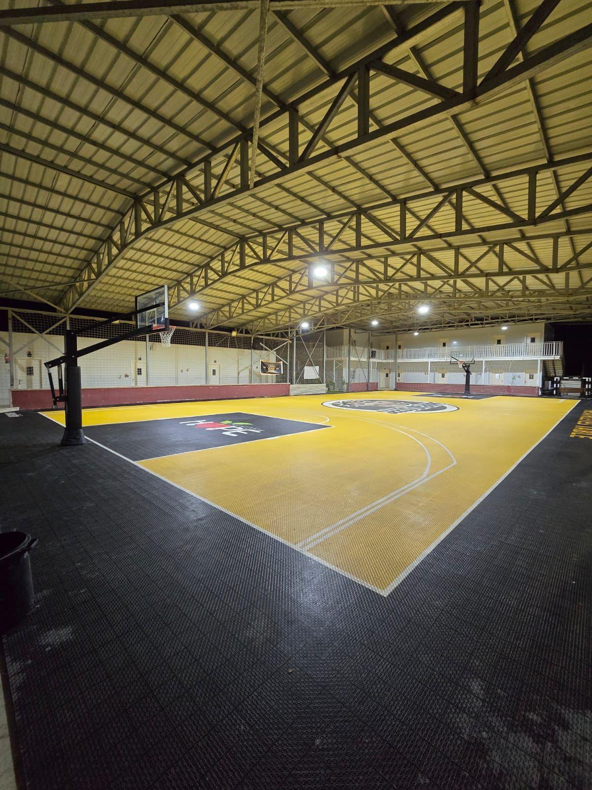 Completed Seeds of Hope indoor basketball court in Jericho